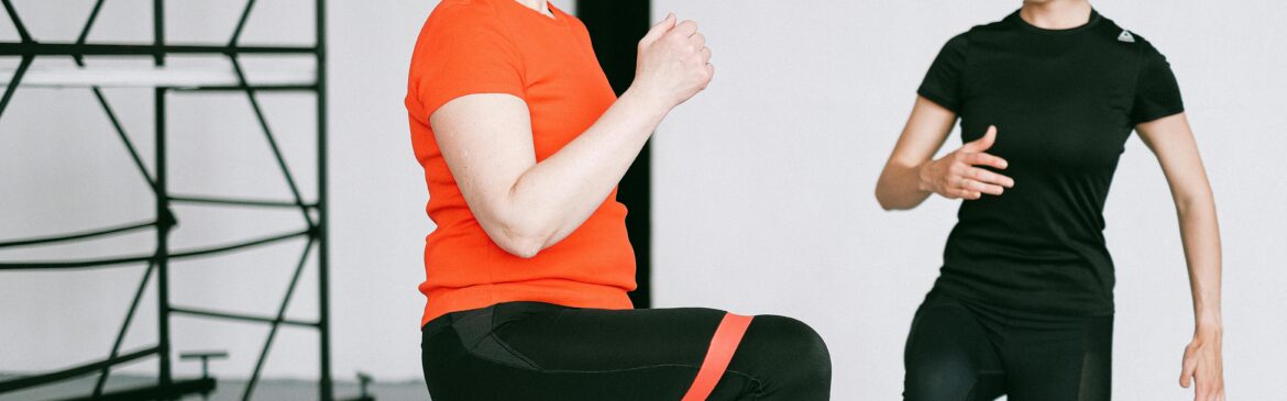 A young lady instructing the older lady