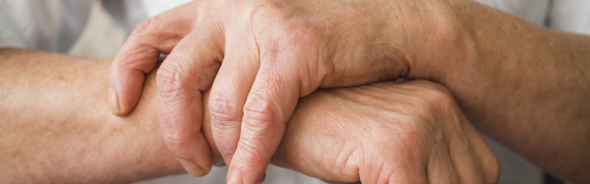 An old man displaying Osteoarthritis, a degenerative joint condition