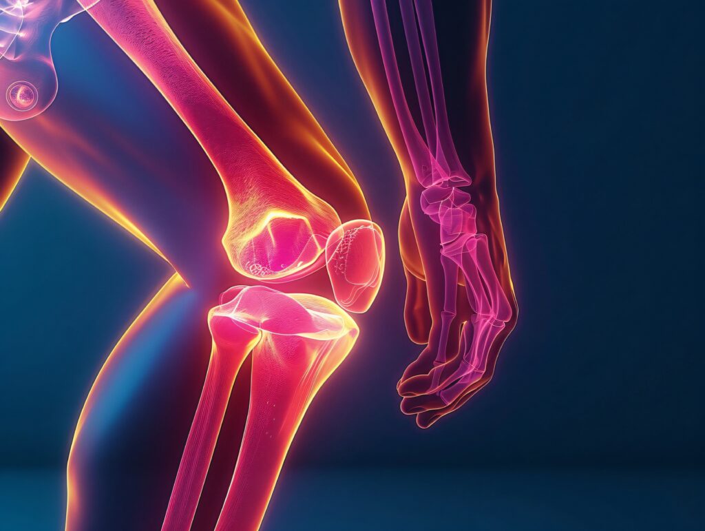 An xray of the knee joints
